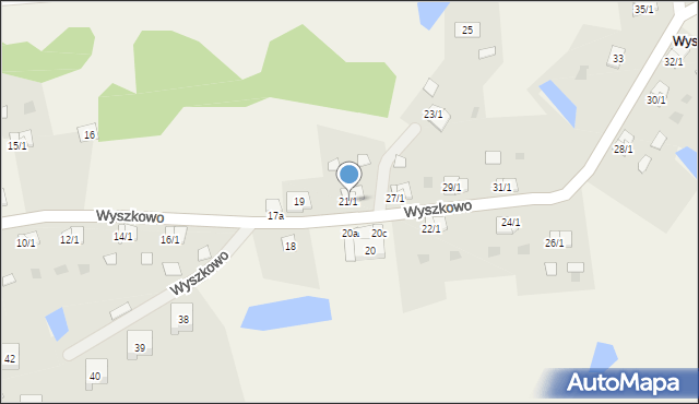 Wyszkowo, Wyszkowo, 21/1, mapa Wyszkowo