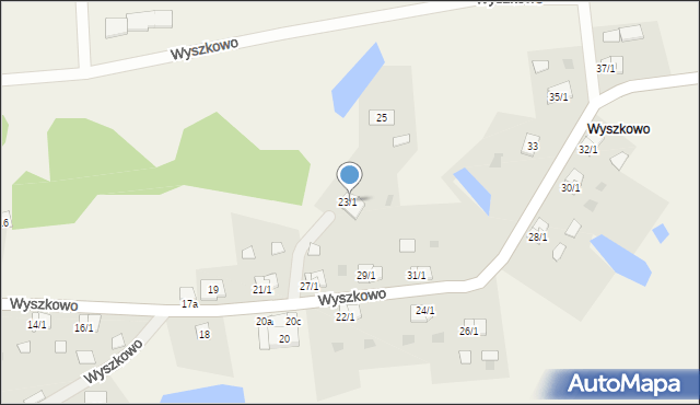 Wyszkowo, Wyszkowo, 23/1, mapa Wyszkowo