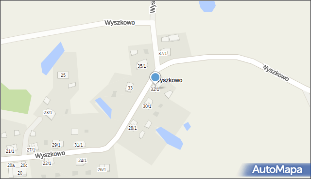 Wyszkowo, Wyszkowo, 32/1, mapa Wyszkowo