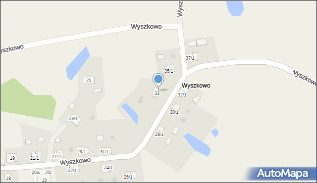 Wyszkowo, Wyszkowo, 33/2, mapa Wyszkowo