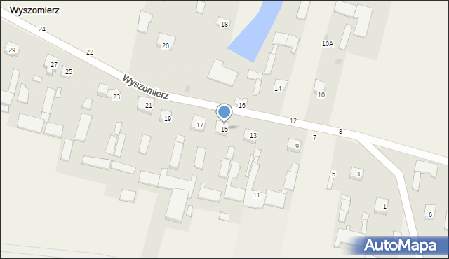 Wyszomierz, Wyszomierz, 15, mapa Wyszomierz