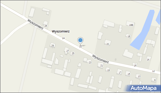 Wyszomierz, Wyszomierz, 22, mapa Wyszomierz