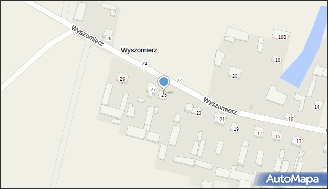 Wyszomierz, Wyszomierz, 25, mapa Wyszomierz