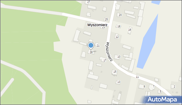 Wyszomierz, Wyszomierz, 19, mapa Wyszomierz