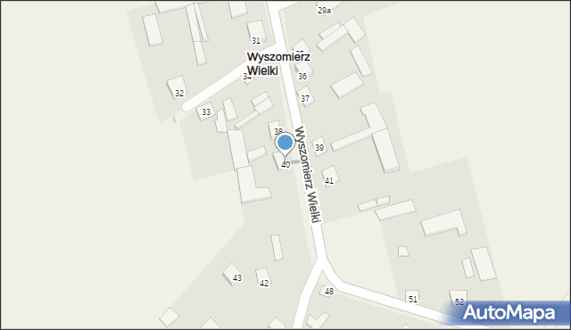 Wyszomierz Wielki, Wyszomierz Wielki, 40, mapa Wyszomierz Wielki