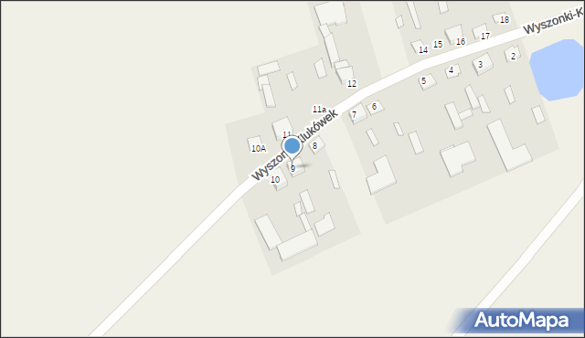 Wyszonki-Klukówek, Wyszonki-Klukówek, 9, mapa Wyszonki-Klukówek