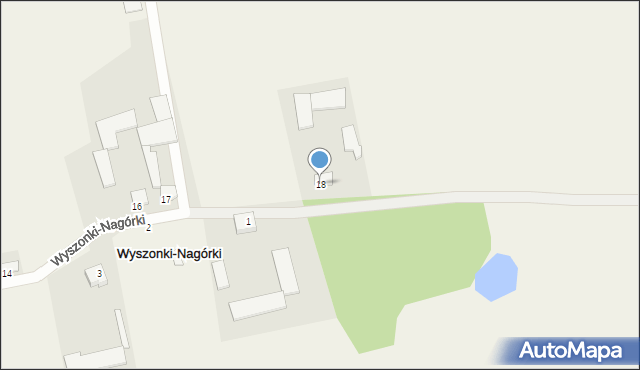 Wyszonki-Nagórki, Wyszonki-Nagórki, 18, mapa Wyszonki-Nagórki