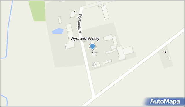 Wyszonki-Włosty, Wyszonki-Włosty, 3, mapa Wyszonki-Włosty