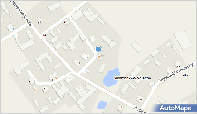 Wyszonki-Wojciechy, Wyszonki-Wojciechy, 18, mapa Wyszonki-Wojciechy