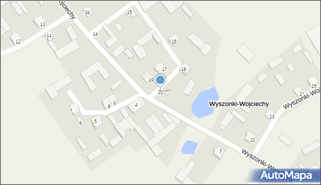 Wyszonki-Wojciechy, Wyszonki-Wojciechy, 21, mapa Wyszonki-Wojciechy
