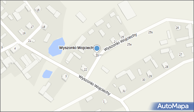 Wyszonki-Wojciechy, Wyszonki-Wojciechy, 23, mapa Wyszonki-Wojciechy