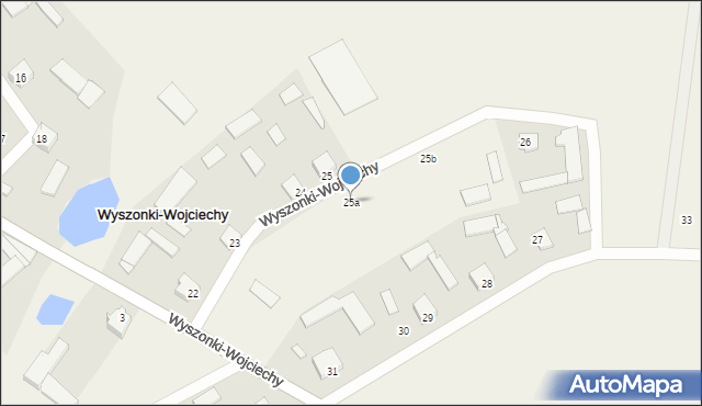 Wyszonki-Wojciechy, Wyszonki-Wojciechy, 25a, mapa Wyszonki-Wojciechy