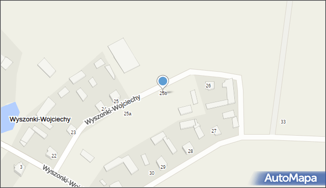 Wyszonki-Wojciechy, Wyszonki-Wojciechy, 25b, mapa Wyszonki-Wojciechy