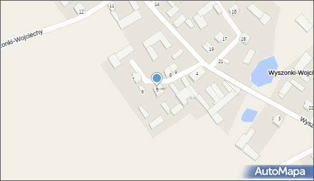 Wyszonki-Wojciechy, Wyszonki-Wojciechy, 5, mapa Wyszonki-Wojciechy