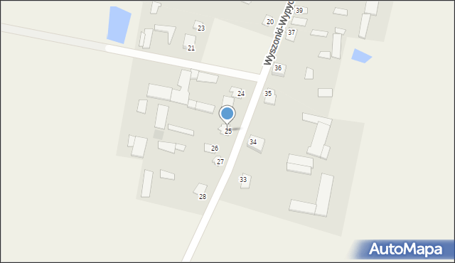 Wyszonki-Wypychy, Wyszonki-Wypychy, 25, mapa Wyszonki-Wypychy