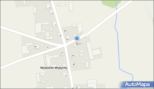 Wyszonki-Wypychy, Wyszonki-Wypychy, 50, mapa Wyszonki-Wypychy