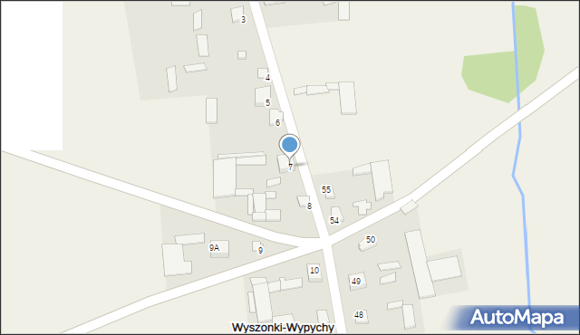 Wyszonki-Wypychy, Wyszonki-Wypychy, 7, mapa Wyszonki-Wypychy