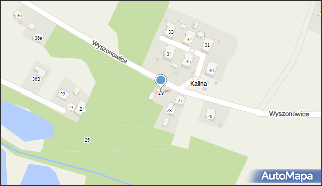 Wyszonowice, Wyszonowice, 29, mapa Wyszonowice