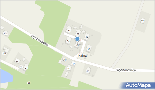 Wyszonowice, Wyszonowice, 35, mapa Wyszonowice