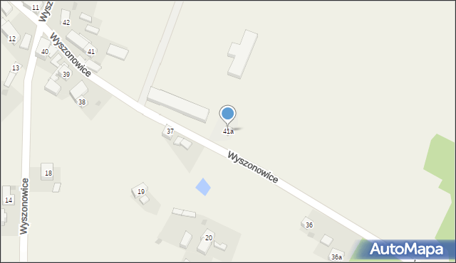 Wyszonowice, Wyszonowice, 41a, mapa Wyszonowice