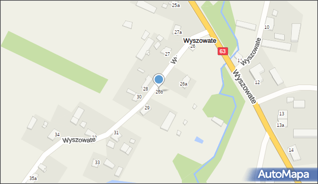 Wyszowate, Wyszowate, 26b, mapa Wyszowate