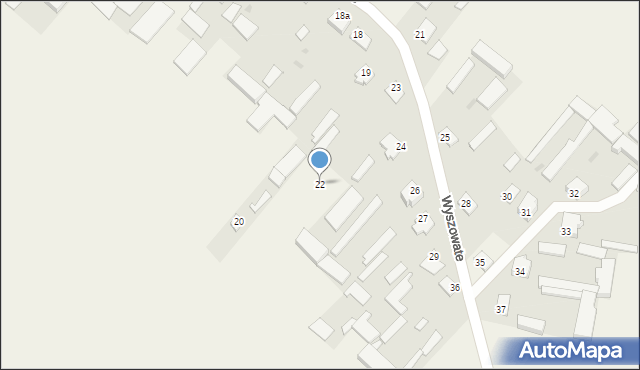 Wyszowate, Wyszowate, 22, mapa Wyszowate