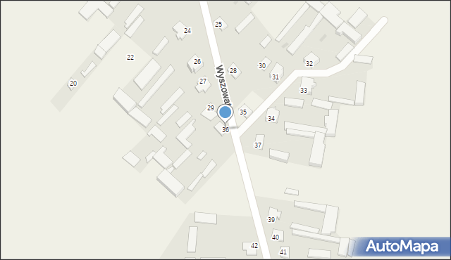 Wyszowate, Wyszowate, 36, mapa Wyszowate