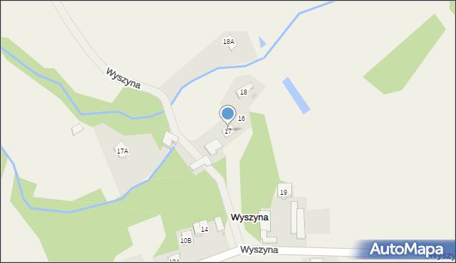 Wyszyna, Wyszyna, 17, mapa Wyszyna