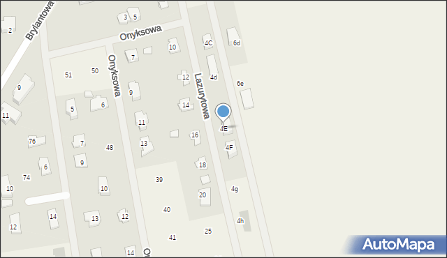 Wyszyna, Wyszyna, 4E, mapa Wyszyna