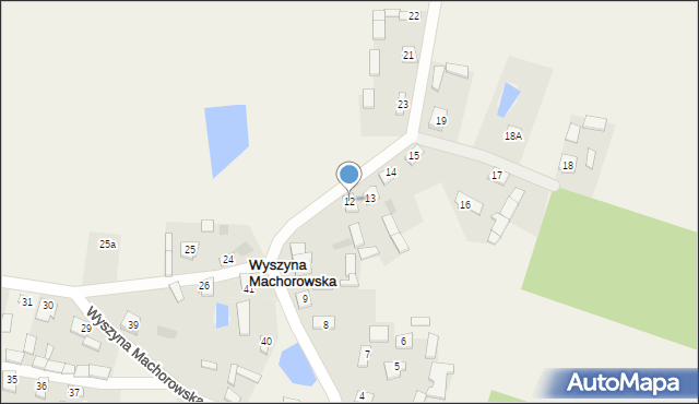 Wyszyna Machorowska, Wyszyna Machorowska, 12, mapa Wyszyna Machorowska