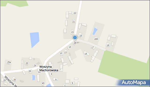 Wyszyna Machorowska, Wyszyna Machorowska, 15, mapa Wyszyna Machorowska