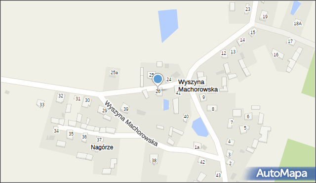 Wyszyna Machorowska, Wyszyna Machorowska, 26, mapa Wyszyna Machorowska