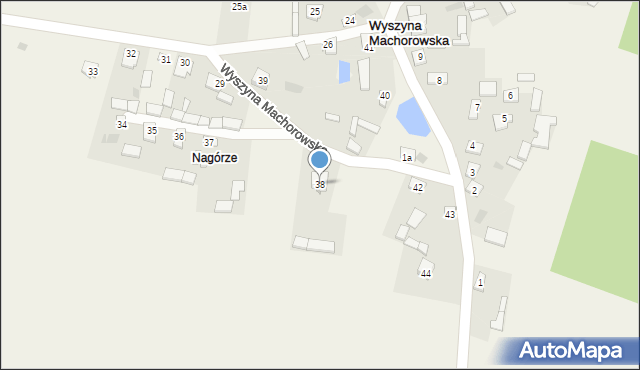 Wyszyna Machorowska, Wyszyna Machorowska, 38, mapa Wyszyna Machorowska