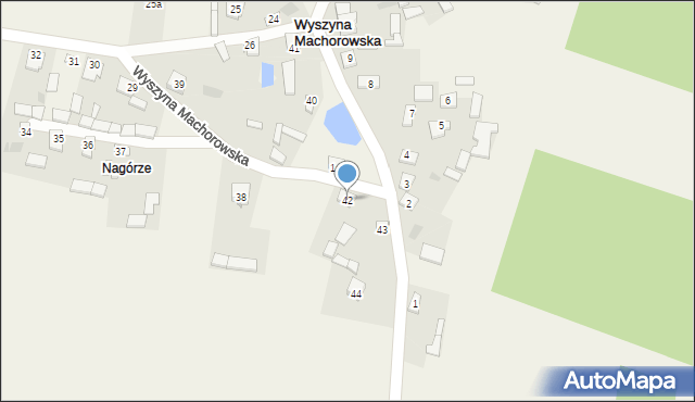 Wyszyna Machorowska, Wyszyna Machorowska, 42, mapa Wyszyna Machorowska