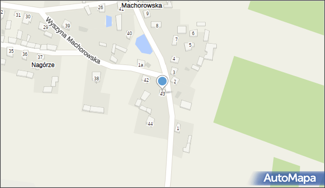 Wyszyna Machorowska, Wyszyna Machorowska, 43, mapa Wyszyna Machorowska