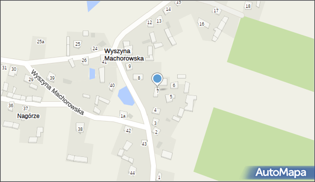 Wyszyna Machorowska, Wyszyna Machorowska, 7, mapa Wyszyna Machorowska