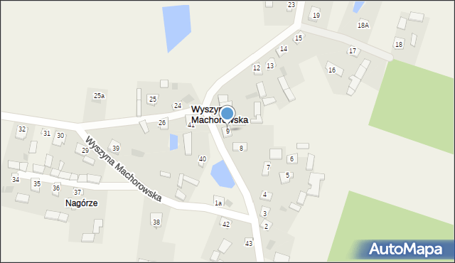 Wyszyna Machorowska, Wyszyna Machorowska, 9, mapa Wyszyna Machorowska