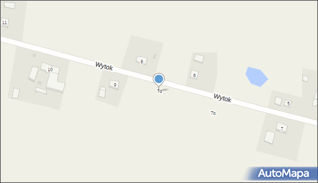 Wytok, Wytok, 7d, mapa Wytok