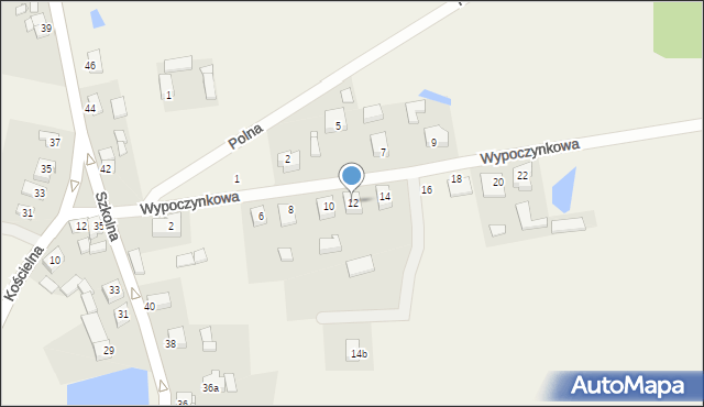 Wytomyśl, Wypoczynkowa, 12, mapa Wytomyśl