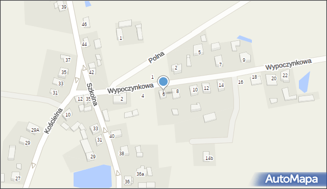 Wytomyśl, Wypoczynkowa, 6, mapa Wytomyśl