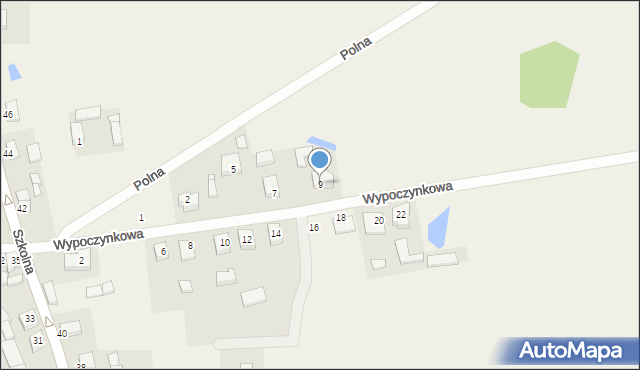 Wytomyśl, Wypoczynkowa, 9, mapa Wytomyśl