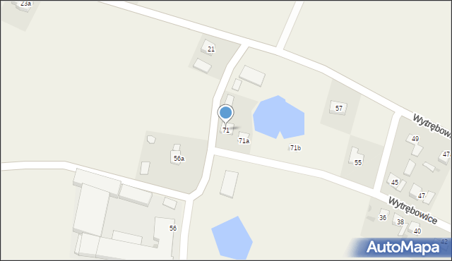 Wytrębowice, Wytrębowice, 71, mapa Wytrębowice