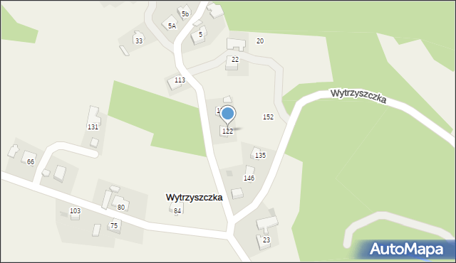 Wytrzyszczka, Wytrzyszczka, 122, mapa Wytrzyszczka