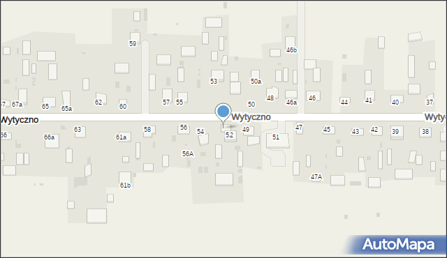 Wytyczno, Wytyczno, 52a, mapa Wytyczno