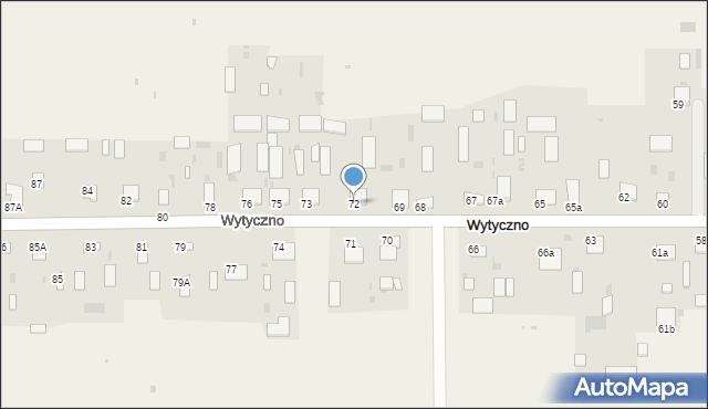 Wytyczno, Wytyczno, 72, mapa Wytyczno