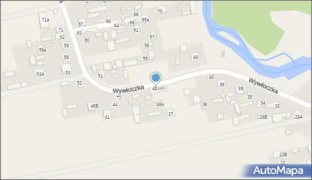 Wywłoczka, Wywłoczka, 46, mapa Wywłoczka