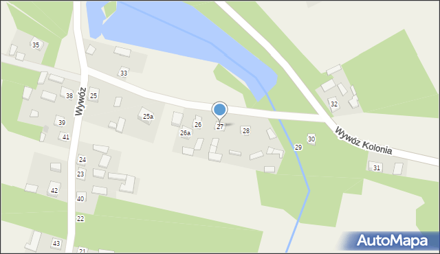 Wywóz, Wywóz, 27, mapa Wywóz