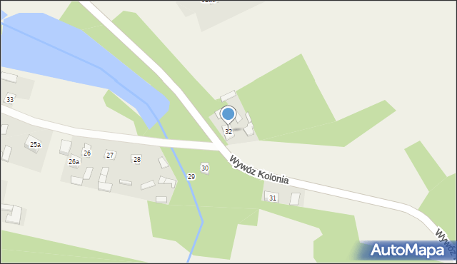Wywóz, Wywóz, 32, mapa Wywóz