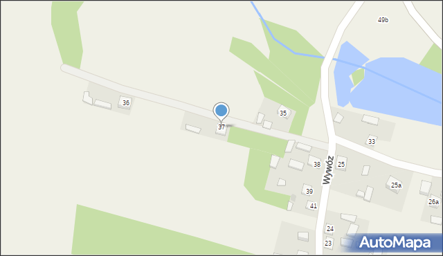 Wywóz, Wywóz, 37, mapa Wywóz