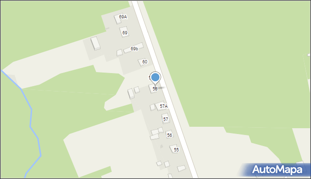 Wywóz, Wywóz, 58, mapa Wywóz